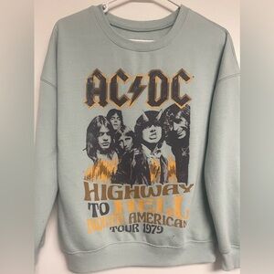 Crew neck sweatshirt, mint green color